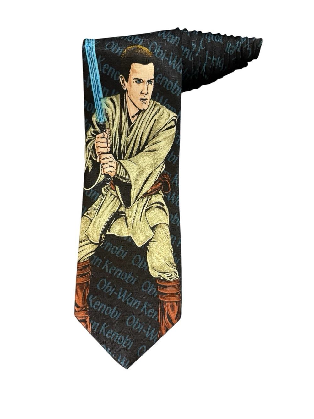 Ralph Marlin Star Wars Obi Wan Kenobi Vintage Novelty Necktie
